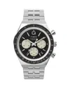 Timex Chronograph Stainless Steel Bracelet Watch, 36mm In Metallic