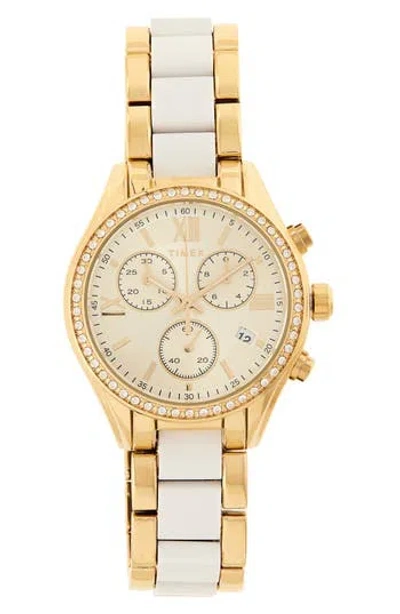 Timex ® Chronograph Stainless Steel Bracelet Watch, 38mm