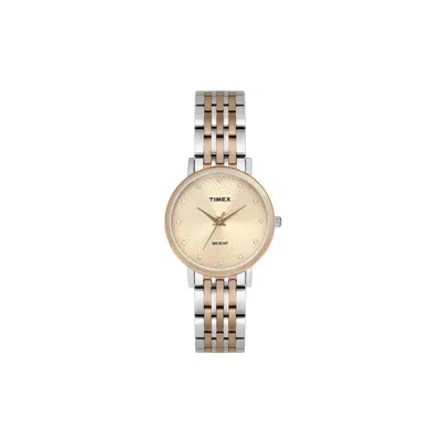Timex Classic 30mm Two-tone Ladies Watch In Silver