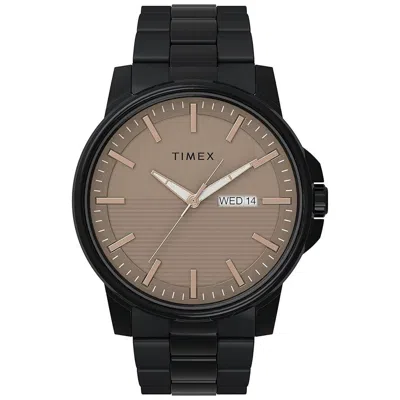 Timex Classics Black Stainless Steel Mens Watch