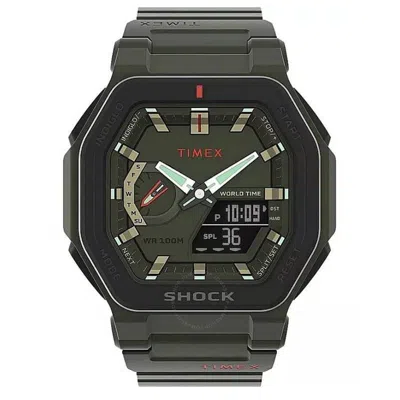 Timex Command Encounter World Time Quartz Analog-digital Green Dial Men's Watch Tw2v35400