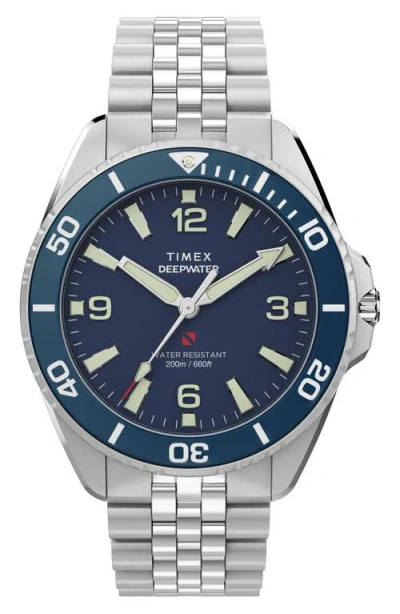 Timex ® Deepwater Arctic 200 Bracelet Watch, 40.5mm In Blue