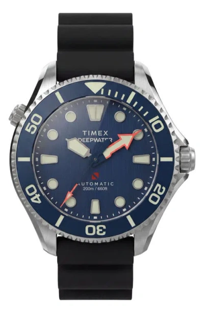 Timex Deepwater Meridian 44mm Watch In Black