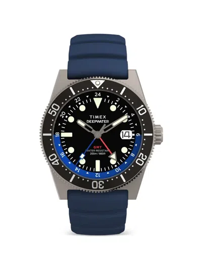 Timex Deepwater Reef 200 41mm Watch In Blue