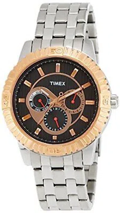 Pre-owned Timex E-class Analog Black Dial Men's Watch-ti000q30200
