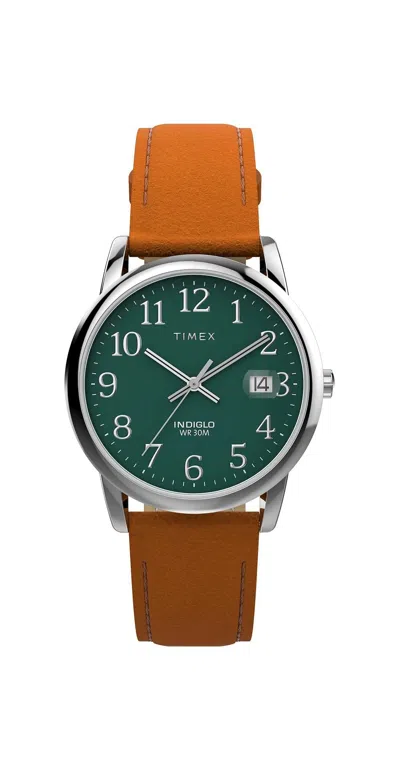 Timex Easy Reader 35mm Leather Unisex Watch In White