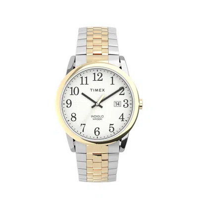 Timex Easy Reader 38mm Stainless Steel Expansion Mens Watch In Multi