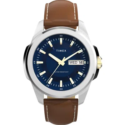 Timex ® Essex Avenue Two-tone Watch, 45mm In Metallic