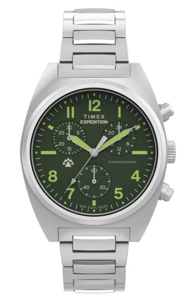 Timex Expedition Capstone Chronograph 41mm Watch In Green