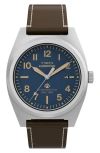 Timex ® Expedition Capstone Chronograph Silicone Strap Watch, 41mm In Brown