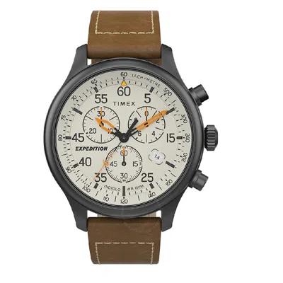 Timex Expedition Chronograph Quartz Men's Watch Tw2t73100 In Brown
