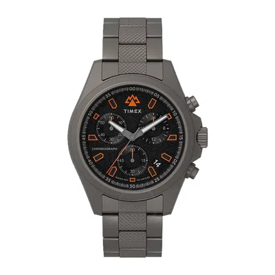 Timex Expedition North Field Chronograph 43mm In Gunmetal/black