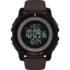 Timex ® Expedition Ridge Solar Digital Silicone Strap Watch, 49mm In Brown