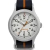 Timex Men's Expedition Sierra Strap Watch In Silver/white/blue