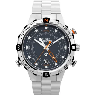 Timex Expedition Tide-temp-compass 45mm In Silver