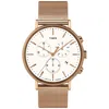 Timex Fairfield Chrono Rose Gold-tone Mesh Mens Watch