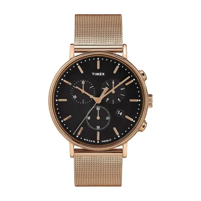 Timex Fairfield Mens Watch In Gold