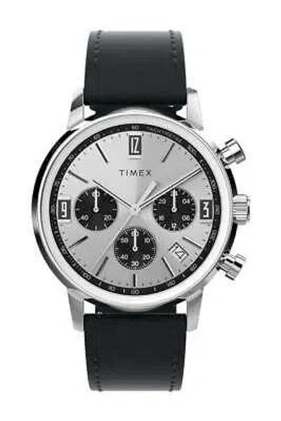 Pre-owned Timex Gents Marlin Chronograph Tachymeter Watch Tw2w10300