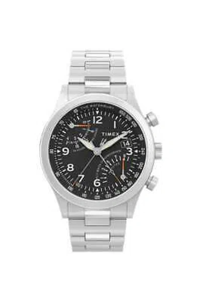 Pre-owned Timex Gents Waterbury Fly Back Chronograph 43mm Watch Tw2w47800