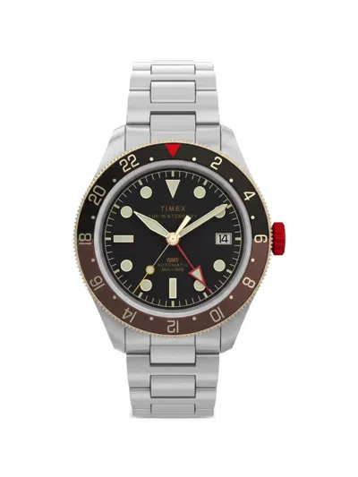 Timex 워터버리 헤리티지 Gmt 41.5mm In Metallic