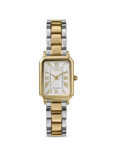 Timex Gold Tone Silver Dial Watch 21