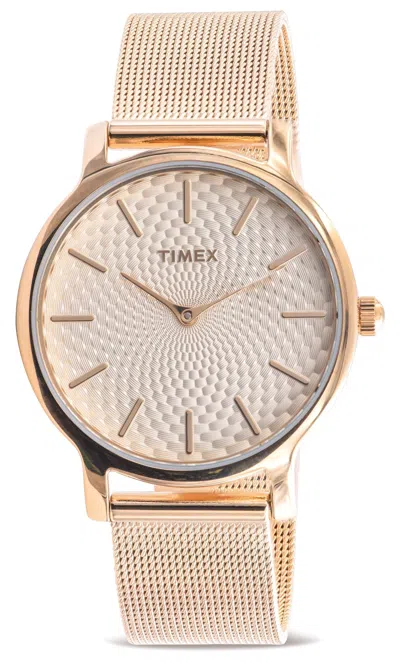 Timex Gold-tone Mesh Ladies Watch