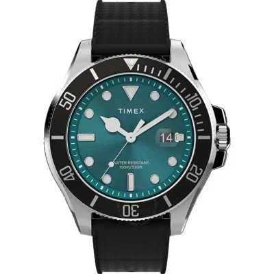 Timex Harborside Coast Quartz Green Dial Men's Watch Tw2v91700 In Black