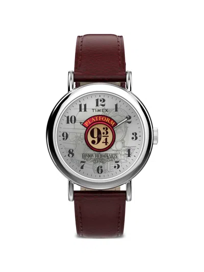 Timex Harry Potter X Weekender Hogwarts Express 37mm Watch In Gray