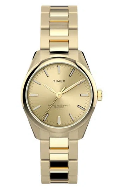 Timex ® Highview Bracelet Watch, 32mm In Gold/gold/gold