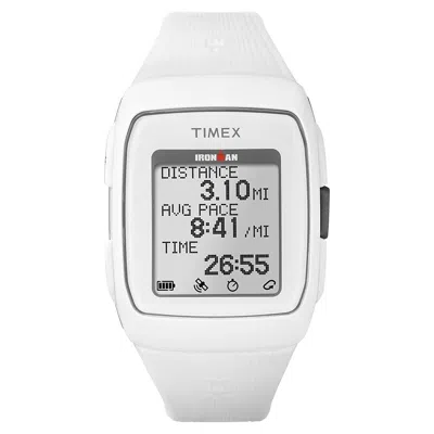 Timex Ironman Gps White Silicone Training Unisex Watch