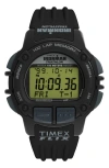 Timex ® Ironman Triathalon Flix Digital 100-lap Silicone Strap Watch, 42mm In Black