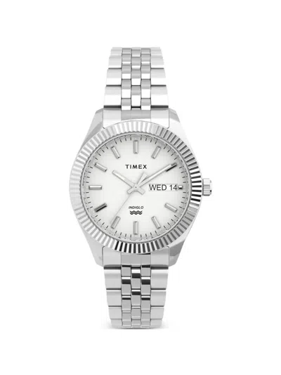 Timex Legacy Boyfriend 36mm Watch In Silver