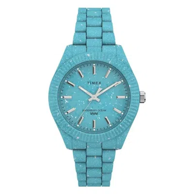 Timex Legacy Ocean 37mm Recycled Plastic Ladies Watch In Blue