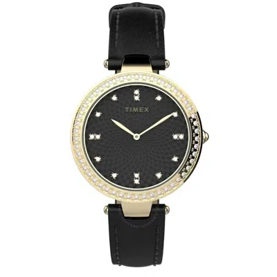 Timex Legacy Quartz Crystal Black Dial Ladies Watch Tw2v45100