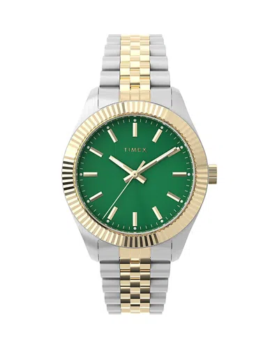 TIMEX LEGACY STAINLESS STEEL BRACELET WATCH, 36MM