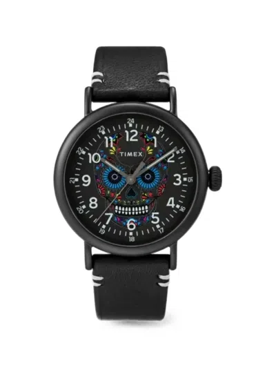Timex Los Muertos 40mmwatch In Green