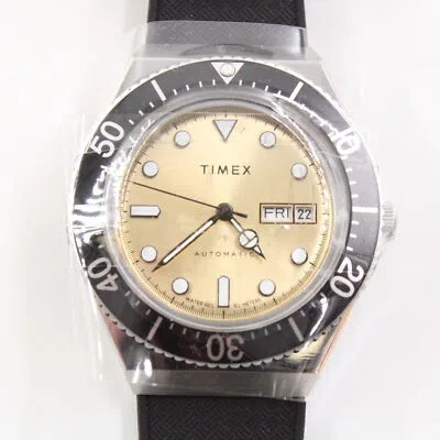 Pre-owned Timex M79 Automatic 40mm Stainless Steel Watch With Rubber Strap (tw2w47600)