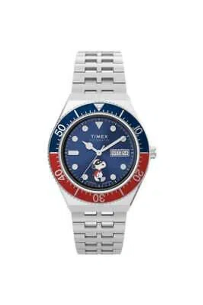 Pre-owned Timex M79 Automatic X Peanuts Featuring Snoopy Masked Marvel Tw2w47500