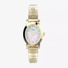 Timex Main Street Womens Gold Tone Stainless Steel Expansion Watch Tw2w70100jt In Gold