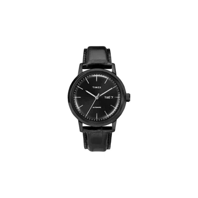 Timex Marlin Automatic Day-date 40mm Leather Mens Watch