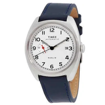 Pre-owned Timex Marlin Automatic Silver Dial Men's Watch Tw2v61900v3