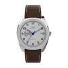 Timex Men's Marlin Leather Strap Watch In Brown/silver Tone