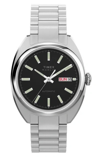 Timex ® Marlin® Draper Automatic Bracelet Watch, 37mm In Metallic