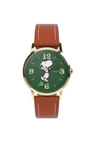 Pre-owned Timex Marlin Hand-wound X Snoopy Tennis Watch Tw2v88800