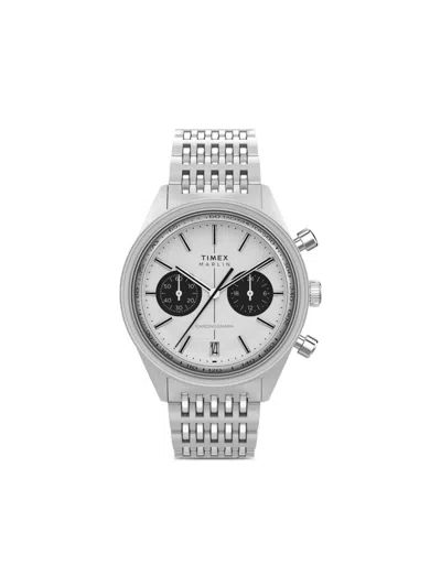 Timex Marlin Jet Chronograph 40mm In Silver