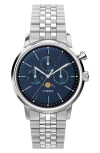Timex Marlin Moon Phase 40mm In Stainless Steel