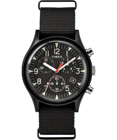 Timex Men's 40mm Fabric Watch Tw2r67700 In Black