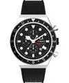 Timex Men's Q Diver Black Synthetic Watch 38mm In Black