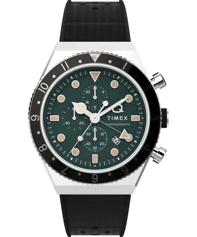 Timex Men's 40mm Rubber Watch Tw2v70200vq In Black