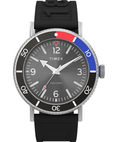 Timex Men's 43mm Silicone Watch Tw2v71800vq In Black